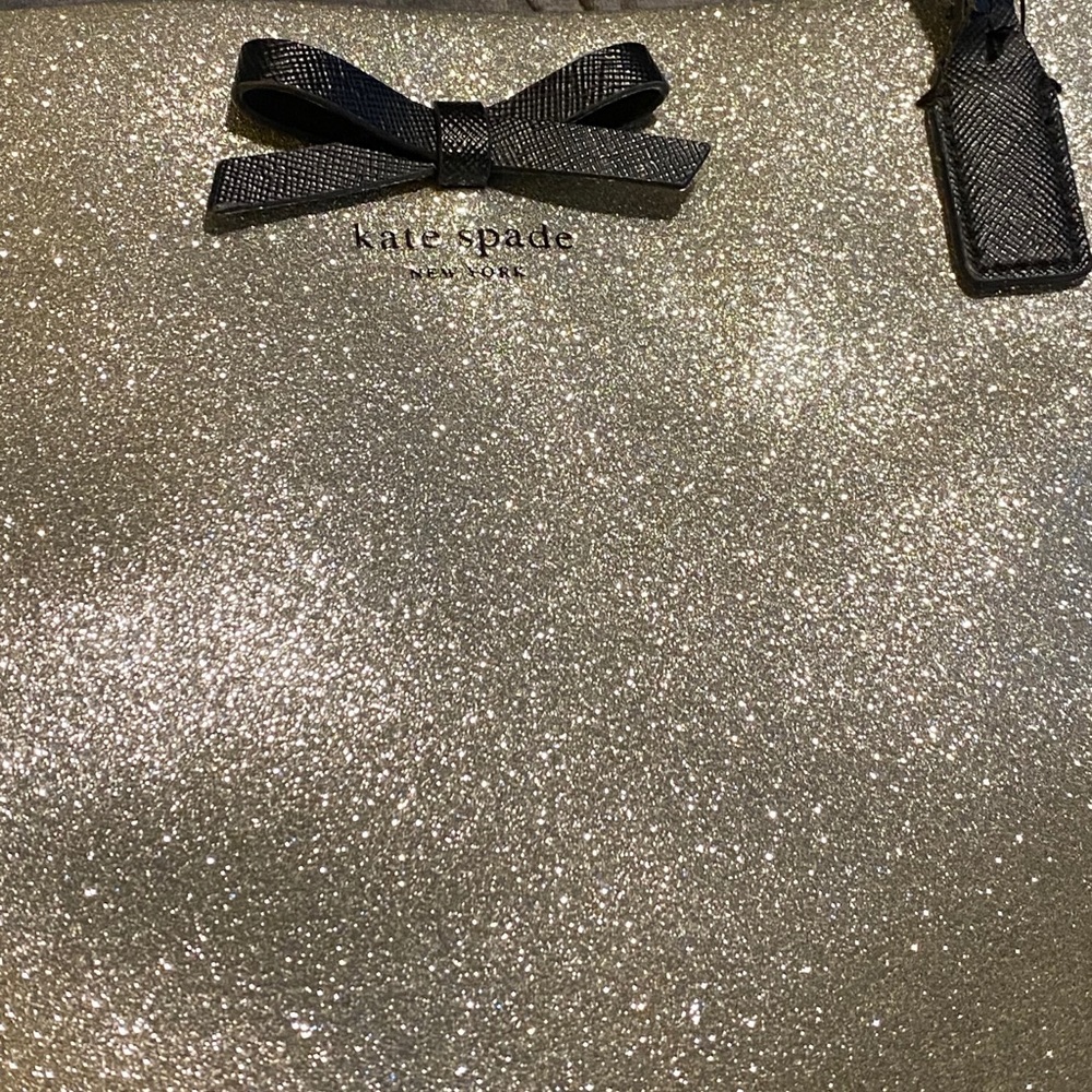 Large kate spade silver tote